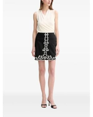 BOSS Pleated Sleeveless Top - Black