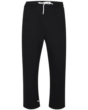Exit Society Drawstring-Waist Track Trousers - Black