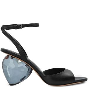 Kate Spade ハートヒール サンダル 90mm - ブラック