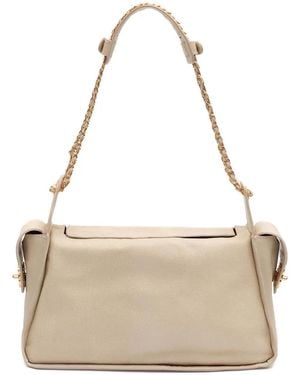 Isla Anne Embellished Shoulder Bag - Natural