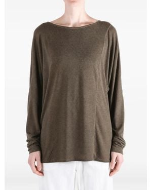 Uma Wang Blouse À Encolure Bateau - Brown