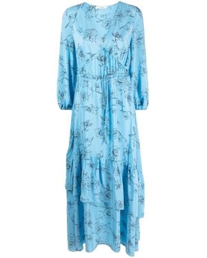 IVY & OAK Floral-Print Maxi Dress - Blue