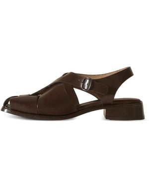 Hereu Sandalias Raima De Cuero - Marrón