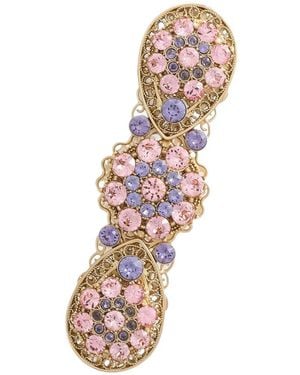 Dolce & Gabbana ラインストーンブローチ - ホワイト