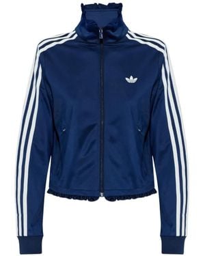 adidas Sweater Met Ruche Afwerking - Blauw