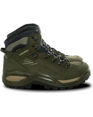 Lowa Logo Hiking Boots - Green