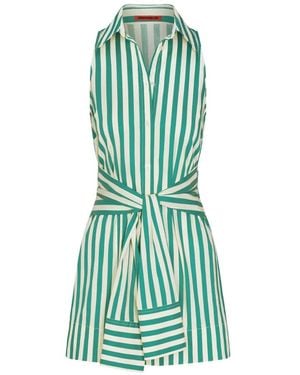 Simon Miller Inna Striped Sleeveless Mini Dress - Green