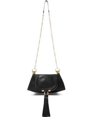Chloé Mini Marcie Foulard Chain Bag - White