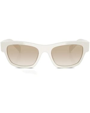 Prada Butterfly-Frame Sunglasses - White