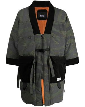 Mostly Heard Rarely Seen Camouflage-Print Cotton Padded Jacket - Black