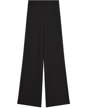 JOSEPH Wide Leg Trousers - Black