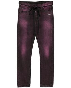 Off-White c/o Virgil Abloh Slim Dart Jeans - Red