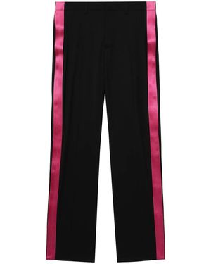 Helmut Lang Wollhose Mit Satinborten - Schwarz