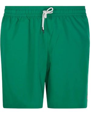 Polo Ralph Lauren Traveller Drawstring-Waist Swim Shorts - Green