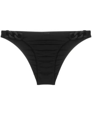 Lenny Niemeyer Chain-Link Detailing Elasticated-Waist Bikini Bottoms - Black
