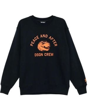 PEACE AND AFTER Sudadera T-Rex - Azul