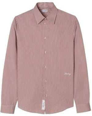 Burberry Slim-Fit Striped Cotton Shirt - Pink