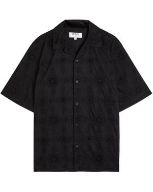 Wax London Embroidered Shirt - Black