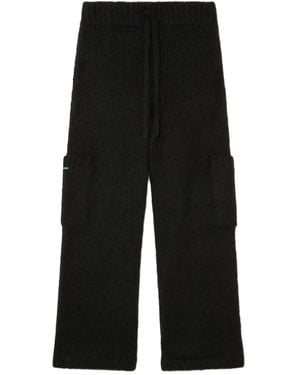 Alanui Drawstring Knitted Pants - Black