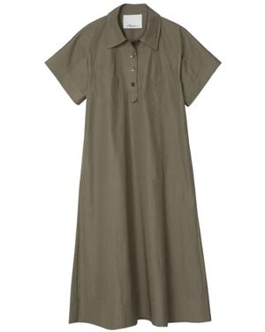 3.1 Phillip Lim Short-Sleeves Midi Dress - Green