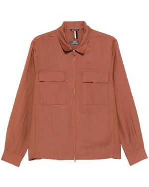 Antony Morato Zip-Up Chest-Pocket Jacket - Orange