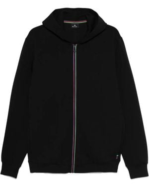 Paul Smith Zip-Detail Hoodie - Black