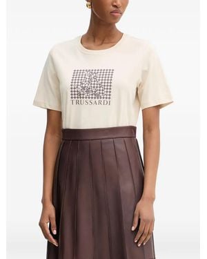 Trussardi Logo-Print T-Shirt - White