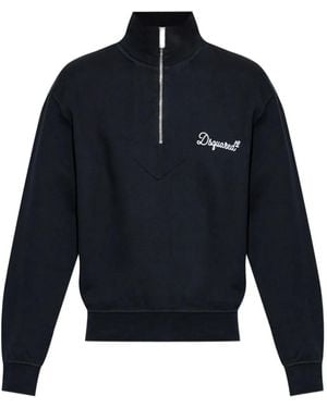 DSquared² Half-Zipper Sweatshirt - Blue