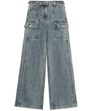 3.1 Phillip Lim Jeans Met Wijde Pijpen - Blauw