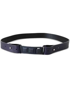 CoSTUME NATIONAL Logo-Embossed Leather Belt - White