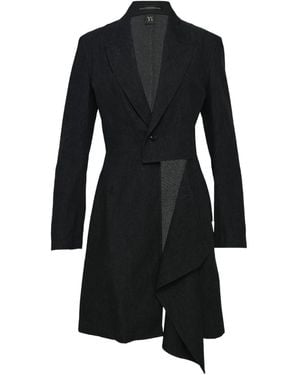 Y's Yohji Yamamoto Jack Met Enkele Rij Knopen - Zwart