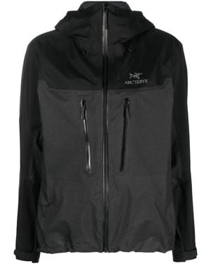Arc'teryx Alpha Logo-Embroidered Jacket - Black