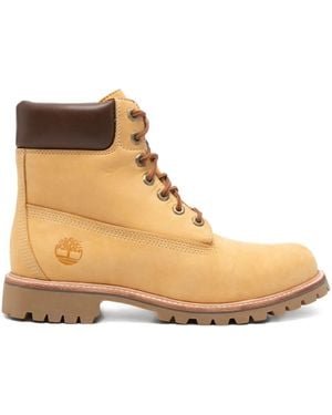 Timberland Bottines En Nubuck 35 Mm - Natural
