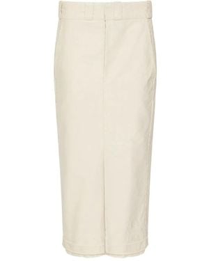 Maison Margiela ハイウエスト テーラードスカート - ホワイト