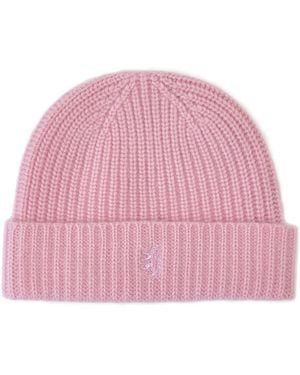 Pringle of Scotland Gerippte Beanie Aus Kaschmir - Pink
