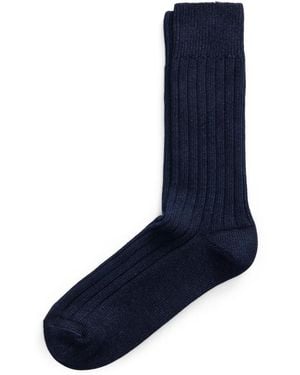 RRL Ind Crw Sock-Crew Sock-Single - Blue