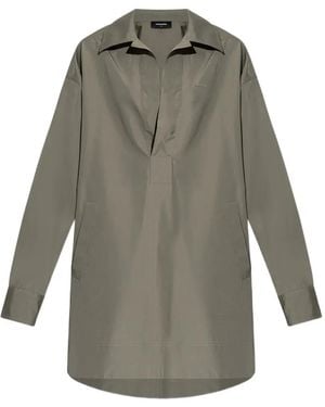 DSquared² V-Neck Dress - Grey