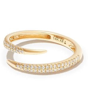 Adina Reyter 14Kt Thorn Diamond Wrap Ring - Metallic