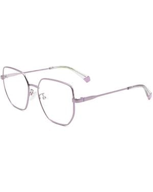 Polaroid Geometric-Frame Glasses - White