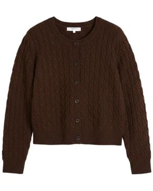 Chinti & Parker Kabelgebreid Vest - Bruin