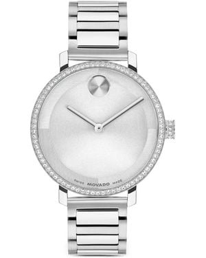 Movado Bold Evolution 2.0 Crystal-Embellished 34Mm Watch - Metallic