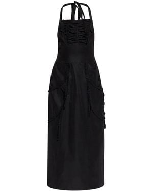 Maison Margiela Ruffled Apron Top - Black