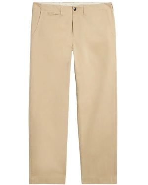 Fortela Coin-Pocket Chino Trousers - Natural