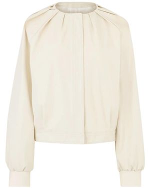 Nina Ricci Cotton Bomber Jacket - Natural