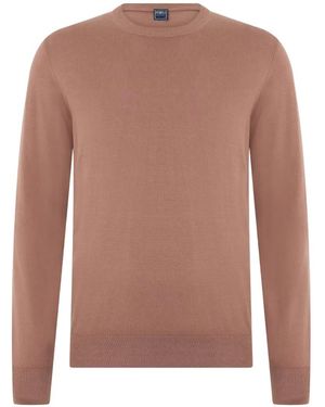 Fedeli Pullover Mit Rundem Ausschnitt - Braun