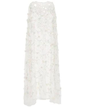 BERNADETTE Vestido Largo Eleonore Con Lentejuelas - Blanco