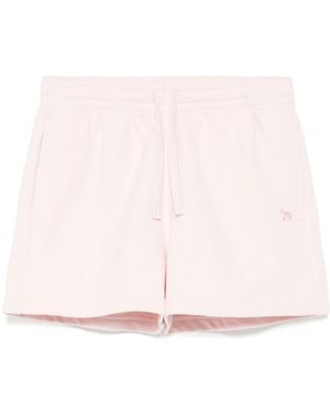 Maison Kitsuné Baby Fox-Patch Sweatshorts - Pink