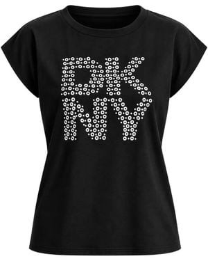 DKNY Logo-Print Short-Sleeve T-Shirt - Black