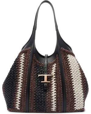 Tod's Borsa Shopper T Timeless - Nero