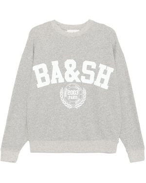 Ba&sh Sweatshirt mit Logo-Print - Weiß